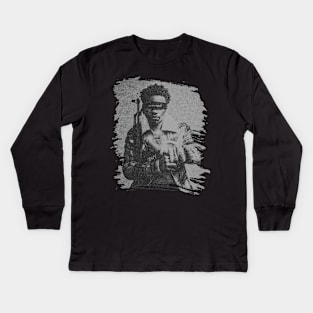 Roddy Ricch // Retro poster Kids Long Sleeve T-Shirt